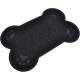 Cat Litter Tray Mat Black Bone Shaped Dining Room Mat 60x40cm Cat Litter Tray Mat Black Bone Shaped Dining Room Mat 60x40cm