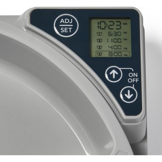 Cat Mate C500 Automatic Feeder with 5 Bowls - Digital Timer for Cats and Small Dogs, Wet or Dry Food, Includes 2 Ice Packs, 5 Meals up to 330 g each, Grey Cat Mate C500 Automatic Feeder with 5 Bowls - Digital Timer for Cats and Small Dogs, Wet or Dry Food, Includes 2 Ice Packs, 5 Meals up to 330 g each, Grey