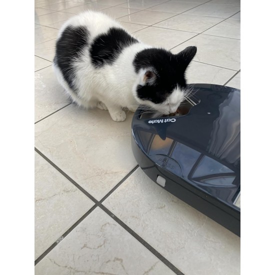 Cat Mate C500 Automatic Feeder with 5 Bowls - Digital Timer for Cats and Small Dogs, Wet or Dry Food, Includes 2 Ice Packs, 5 Meals up to 330 g each, Grey Cat Mate C500 Automatic Feeder with 5 Bowls - Digital Timer for Cats and Small Dogs, Wet or Dry Food, Includes 2 Ice Packs, 5 Meals up to 330 g each, Grey