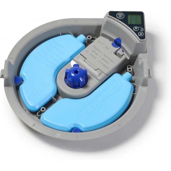 Cat Mate C500 Automatic Feeder with 5 Bowls - Digital Timer for Cats and Small Dogs, Wet or Dry Food, Includes 2 Ice Packs, 5 Meals up to 330 g each, Grey Cat Mate C500 Automatic Feeder with 5 Bowls - Digital Timer for Cats and Small Dogs, Wet or Dry Food, Includes 2 Ice Packs, 5 Meals up to 330 g each, Grey