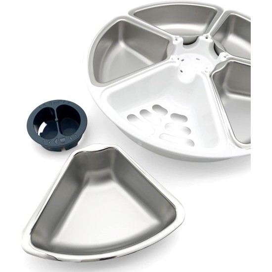 Cat Mate Stainless Steel Inserts x 5 for Automatic Five Meal Feeders (Bowls Only) Cat Mate Stainless Steel Inserts x 5 for Automatic Five Meal Feeders (Bowls Only)