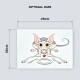 Cat Serving Mat Silicone Waterproof and Non-Slip Ideal for Cat Bowls 18" x 13" Grey Cat Serving Mat Silicone Waterproof and Non-Slip Ideal for Cat Bowls 18" x 13" Grey