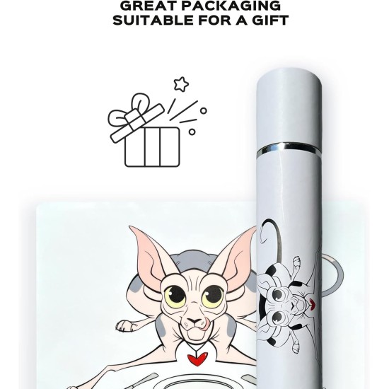 Cat Serving Mat Silicone Waterproof and Non-Slip Ideal for Cat Bowls 18" x 13" Grey Cat Serving Mat Silicone Waterproof and Non-Slip Ideal for Cat Bowls 18" x 13" Grey