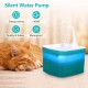 Cat Water Fountain, Pet Electric Automatic, Ultra Quiet Cat Fountain for Indoor Use, Cat Healthy Drinking Fountain for Small to Medium Dogs, Cats (Transparent, 1.5 L) Cat Water Fountain, Pet Electric Automatic, Ultra Quiet Cat Fountain for Indoor Use, Cat Healthy Drinking Fountain for Small to Medium Dogs, Cats (Transparent, 1.5 L)
