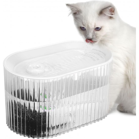 Cat Water Fountain, Pet Electric Automatic Water Bowl for Cats Dog Drinking Fountain Ultra Quiet Cat Healthy Drinking Fountain for Small to Medium Dogs Cats (1.35 L) Cat Water Fountain, Pet Electric Automatic Water Bowl for Cats Dog Drinking Fountain Ultra Quiet Cat Healthy Drinking Fountain for Small to Medium Dogs Cats (1.35 L)