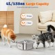 Cat Water Fountain Stainless Steel: 4 L/3.968.9 g Pet Fountain Water Bowl Indoor, Automatic Dog Drinking Dispenser, Cat Feeding Watering Supplies, Metal Kitty Waterer Fountain, 6 Replacement Filters Cat Water Fountain Stainless Steel: 4 L/3.968.9 g Pet Fountain Water Bowl Indoor, Automatic Dog Drinking Dispenser, Cat Feeding Watering Supplies, Metal Kitty Waterer Fountain, 6 Replacement Filters