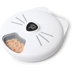 Catit - PIXI Smart 6 Meal Wet Feeder, White Catit - PIXI Smart 6 Meal Wet Feeder, White
