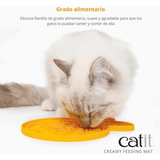 Catit Creamy Fish Shaped Treat Mat for Cats Catit Creamy Fish Shaped Treat Mat for Cats