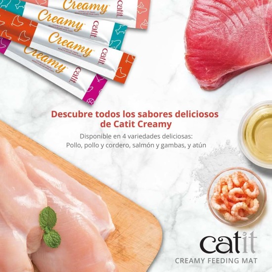 Catit Creamy Fish Shaped Treat Mat for Cats Catit Creamy Fish Shaped Treat Mat for Cats