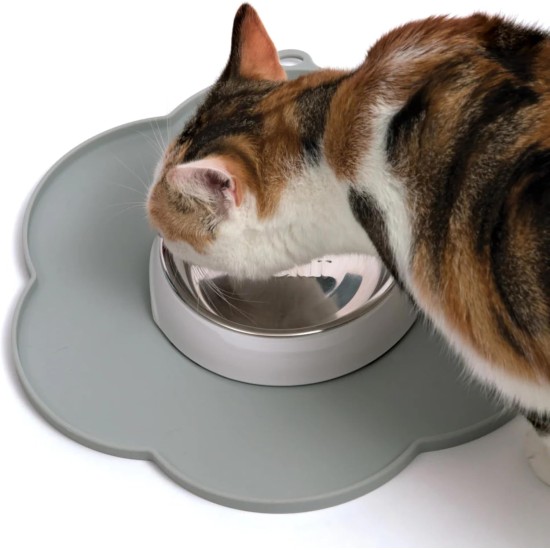 Catit Flower Placemat, Medium, Grey Catit Flower Placemat, Medium, Grey