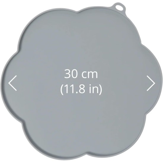 Catit Flower Placemat, Medium, Grey Catit Flower Placemat, Medium, Grey