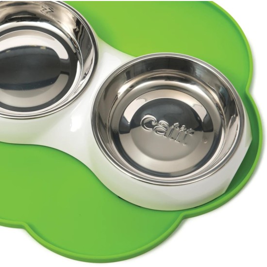 Catit Flower Placemat, Medium, Grey Catit Flower Placemat, Medium, Grey
