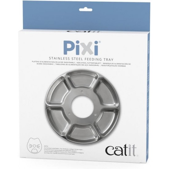 Catit PIXI 6 Servings Stainless Steel Food Bowl Tray 6 Servings Catit PIXI 6 Servings Stainless Steel Food Bowl Tray 6 Servings