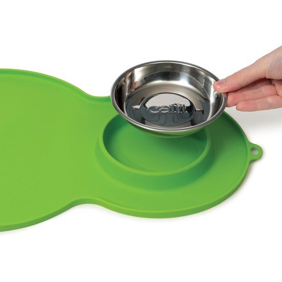 Catit Peanut Placemat, Medium, Grey Catit Peanut Placemat, Medium, Grey