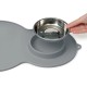 Catit Peanut Placemat, Medium, Grey Catit Peanut Placemat, Medium, Grey