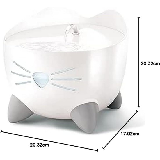 Catit Pixi Drinking Fountain for Cats, 2.5 L, White, Pack of 1 Catit Pixi Drinking Fountain for Cats, 2.5 L, White, Pack of 1