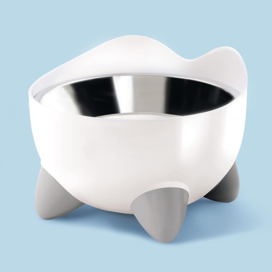 Catit Pixi Raised Ergonomic Cat Bowl 200ml White Catit Pixi Raised Ergonomic Cat Bowl 200ml White