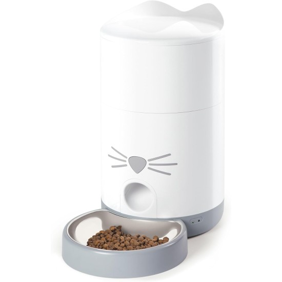 Catit Pixi Smart Cat Feeder, App Control, Suitable for 1.2 kg, White, Grey Catit Pixi Smart Cat Feeder, App Control, Suitable for 1.2 kg, White, Grey