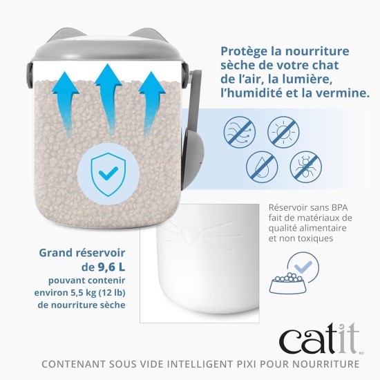 Catit Pixi Smart Vacuum Food Container Food Storage Container Catit Pixi Smart Vacuum Food Container Food Storage Container