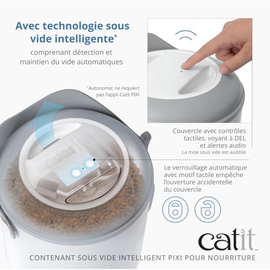 Catit Pixi Smart Vacuum Food Container Food Storage Container Catit Pixi Smart Vacuum Food Container Food Storage Container