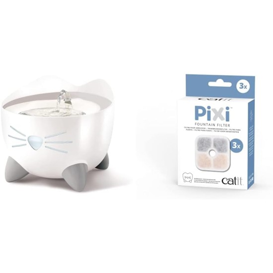 Catit Pixi Stainless Steel Cat Water Fountain Catit Pixi Stainless Steel Cat Water Fountain