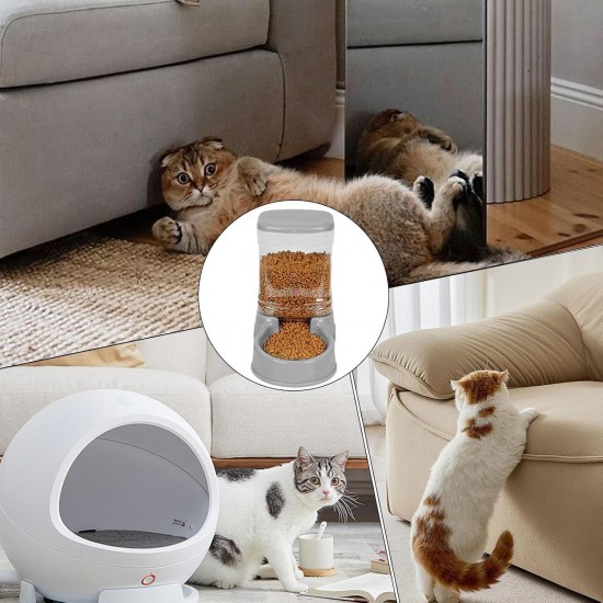 Cats Food Feeder - Self Serve Kobble Bowl System, Large Water Reservoir Kit, Worktop Pet Dispenser Device, Feeding Hydration Kit, Kittens, Puppies, Adults, Pets Meal Time Cats Food Feeder - Self Serve Kobble Bowl System, Large Water Reservoir Kit, Worktop Pet Dispenser Device, Feeding Hydration Kit, Kittens, Puppies, Adults, Pets Meal Time