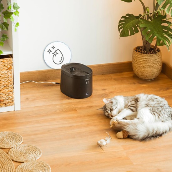 Cecotec Trinkbrunnen Pumba 2500 Refresh Smart, Fassungsvermögen von 2,5L, Hochleistungsfilter, Steuerung über App, Kreislaufsystem, Reinigungs- und Filterwechselerinnerung Cecotec Trinkbrunnen Pumba 2500 Refresh Smart, Fassungsvermögen von 2,5L, Hochleistungsfilter, Steuerung über App, Kreislaufsystem, Reinigungs- und Filterwechselerinnerung