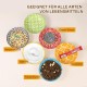 Ceramic Cat Feeding Bowl, Colourful Cat Bowls, Set of 6, Porcelain Cat Bowl, Cat Feeding Bowl, Cat Feeding Bowl, Cat Bowl, Flat Cat Plate, Cat Food Bowl Set, 250 ml Ceramic Cat Feeding Bowl, Colourful Cat Bowls, Set of 6, Porcelain Cat Bowl, Cat Feeding Bowl, Cat Feeding Bowl, Cat Bowl, Flat Cat Plate, Cat Food Bowl Set, 250 ml