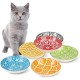Ceramic Cat Feeding Bowl, Colourful Cat Bowls, Set of 6, Porcelain Cat Bowl, Cat Feeding Bowl, Cat Feeding Bowl, Cat Bowl, Flat Cat Plate, Cat Food Bowl Set, 250 ml Ceramic Cat Feeding Bowl, Colourful Cat Bowls, Set of 6, Porcelain Cat Bowl, Cat Feeding Bowl, Cat Feeding Bowl, Cat Bowl, Flat Cat Plate, Cat Food Bowl Set, 250 ml