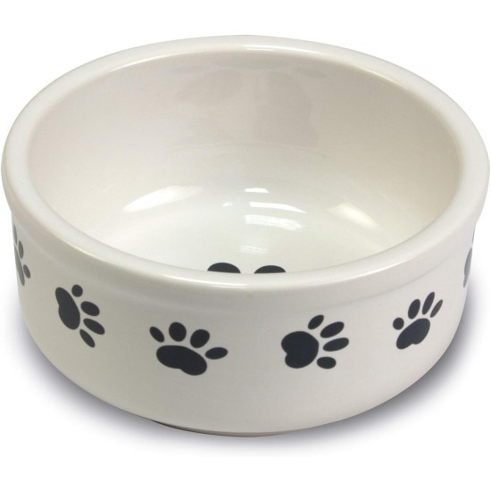 Ceramic Dog Cat Bowl Paw Style Pet Feeder Bowl Ceramic Food Bowl for Dogs Cats 15cm Ceramic Dog Cat Bowl Paw Style Pet Feeder Bowl Ceramic Food Bowl for Dogs Cats 15cm
