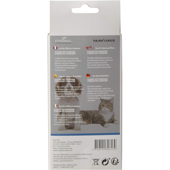 Charcoal Filters, Set of 3 Charcoal Filters, Set of 3
