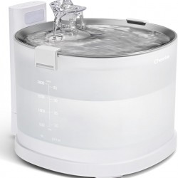 Cheerble Cat Fountain Wireless 2L with MagDrive™ Tech - Pumpless Ultralight Drinking Fountain for Cats with 5000 mAh Battery, Motion Sensor, BPA-Free, Easy to Clean Cat Water Fountain, Elfin E1+ Cheerble Cat Fountain Wireless 2L with MagDrive™ Tech - Pumpless Ultralight Drinking Fountain for Cats with 5000 mAh Battery, Motion Sensor, BPA-Free, Easy to Clean Cat Water Fountain, Elfin E1+