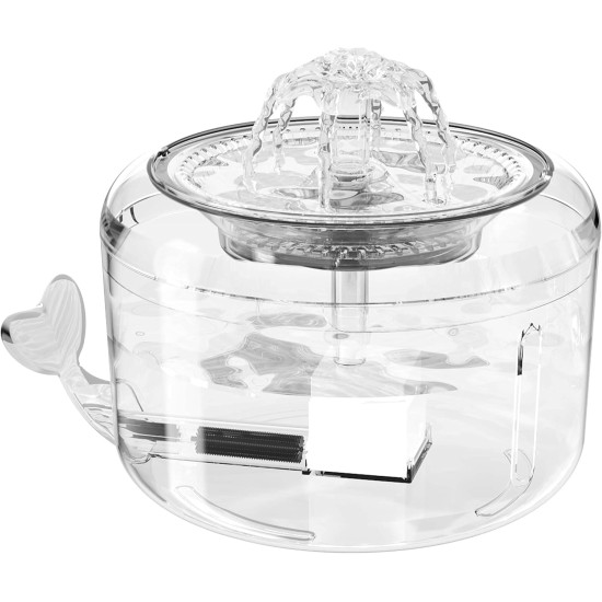 Ciays Cat Fountain Silver Ciays Cat Fountain Silver