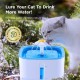 Ciays Cat Water Fountain, Automatic Pet Water Fountain, 2.5L Dog Water Dispenser with 3 Replacement Filters for Cats, Dogs, Multiple Pets, Blue Ciays Cat Water Fountain, Automatic Pet Water Fountain, 2.5L Dog Water Dispenser with 3 Replacement Filters for Cats, Dogs, Multiple Pets, Blue