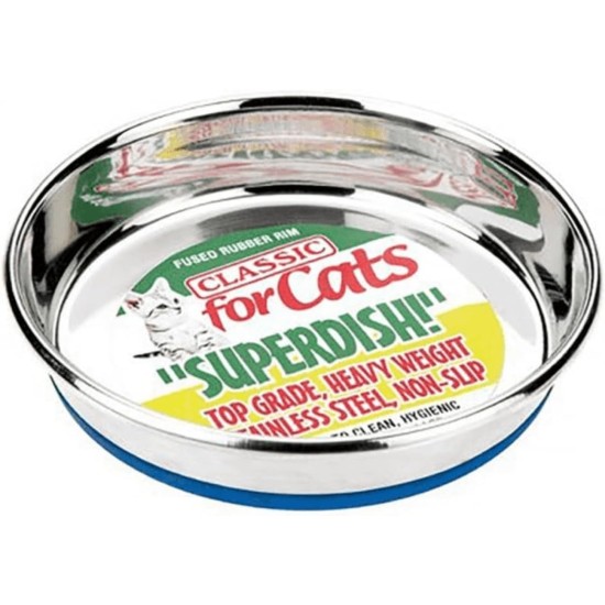 Classic Steel Superdish for Cats, Small, 250 ml Classic Steel Superdish for Cats, Small, 250 ml