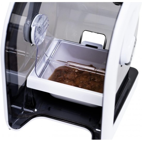 Closer Pets MiBowl Automatic Selective Microchip Pet Feeder (CP500) - BPA and BHT Free Closed Back Bowl for Small to Medium Cats and Small Dogs, White Closer Pets MiBowl Automatic Selective Microchip Pet Feeder (CP500) - BPA and BHT Free Closed Back Bowl for Small to Medium Cats and Small Dogs, White