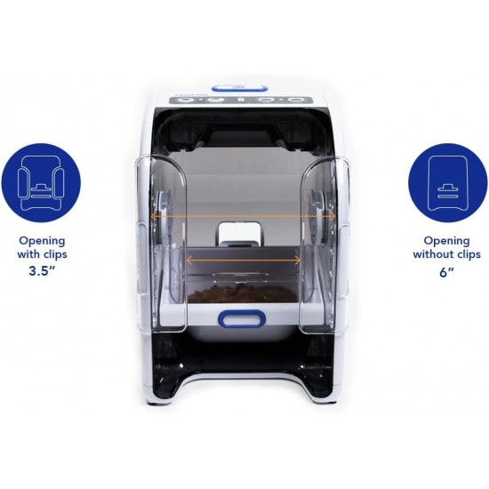 Closer Pets MiBowl Automatic Selective Microchip Pet Feeder (CP500) - BPA and BHT Free Closed Back Bowl for Small to Medium Cats and Small Dogs, White Closer Pets MiBowl Automatic Selective Microchip Pet Feeder (CP500) - BPA and BHT Free Closed Back Bowl for Small to Medium Cats and Small Dogs, White