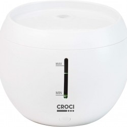 Croci Aqua Fountain for Cats and Dogs, TDS Water Quality Display, Double Filter System, Water Level Sensor, Filter Change Sensor, Noiseless Capacity 2L Croci Aqua Fountain for Cats and Dogs, TDS Water Quality Display, Double Filter System, Water Level Sensor, Filter Change Sensor, Noiseless Capacity 2L