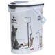 Curver Cat Food Container - 10L/4kg - Pets Collection - Airtight Storage Odour Resistant for Cat Food - 19 x 30 x 35 cm, White Curver Cat Food Container - 10L/4kg - Pets Collection - Airtight Storage Odour Resistant for Cat Food - 19 x 30 x 35 cm, White