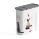 Curver Food Container 2.5 kg I Verseuse 6L Chat, White/Grey/Love Pets Cats Curver Food Container 2.5 kg I Verseuse 6L Chat, White/Grey/Love Pets Cats