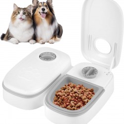 DAJASD Automatic Cat Feeder, 700 ml Automatic Feeder with 48 Hour Timer, Non-Slip Wet Automatic Feeder for Cats, Automatic Feeder Dog, Cat Food Automatic for Cats and Small Dogs DAJASD Automatic Cat Feeder, 700 ml Automatic Feeder with 48 Hour Timer, Non-Slip Wet Automatic Feeder for Cats, Automatic Feeder Dog, Cat Food Automatic for Cats and Small Dogs