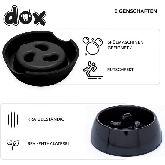 DDOXX Anti-Gulp Dog Bowl for Small & Large Dogs, Non-Slip, Many Colours & Sizes, Cat Food Bowl, Dog Bowl, Cat Bowl, Melamine Bowl DDOXX Anti-Gulp Dog Bowl for Small & Large Dogs, Non-Slip, Many Colours & Sizes, Cat Food Bowl, Dog Bowl, Cat Bowl, Melamine Bowl