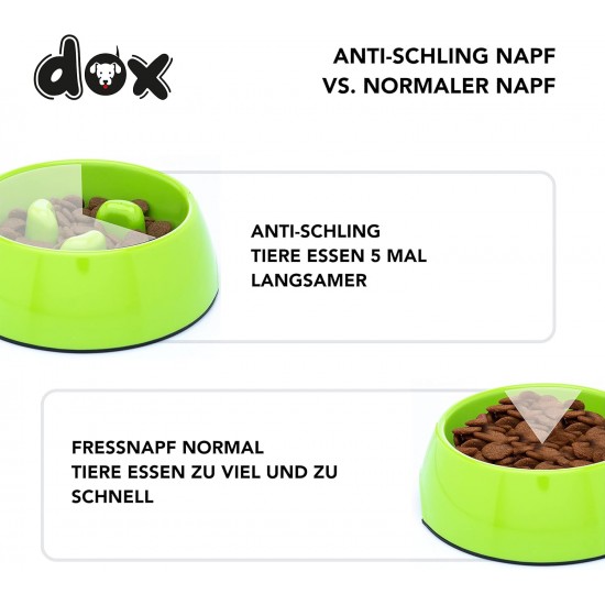 DDOXX Anti-Gulp Dog Bowl for Small & Large Dogs, Non-Slip, Many Colours & Sizes, Cat Food Bowl, Dog Bowl, Cat Bowl, Melamine Bowl DDOXX Anti-Gulp Dog Bowl for Small & Large Dogs, Non-Slip, Many Colours & Sizes, Cat Food Bowl, Dog Bowl, Cat Bowl, Melamine Bowl