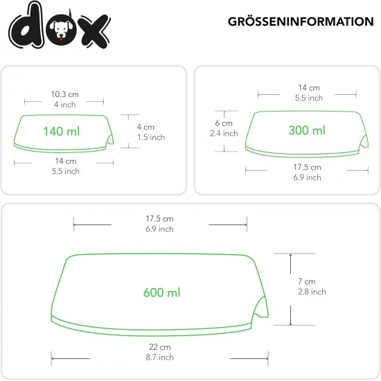 DDOXX Anti-Gulp Dog Bowl for Small & Large Dogs, Non-Slip, Many Colours & Sizes, Cat Food Bowl, Dog Bowl, Cat Bowl, Melamine Bowl DDOXX Anti-Gulp Dog Bowl for Small & Large Dogs, Non-Slip, Many Colours & Sizes, Cat Food Bowl, Dog Bowl, Cat Bowl, Melamine Bowl