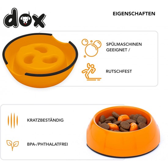 DDOXX Anti-Gulp Dog Bowl for Small & Large Dogs, Non-Slip, Many Colours & Sizes, Cat Food Bowl, Dog Bowl, Cat Bowl, Melamine Bowl DDOXX Anti-Gulp Dog Bowl for Small & Large Dogs, Non-Slip, Many Colours & Sizes, Cat Food Bowl, Dog Bowl, Cat Bowl, Melamine Bowl