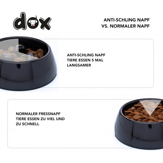 DDOXX Anti-Gulp Dog Bowl for Small & Large Dogs, Non-Slip, Many Colours & Sizes, Cat Food Bowl, Dog Bowl, Cat Bowl, Melamine Bowl DDOXX Anti-Gulp Dog Bowl for Small & Large Dogs, Non-Slip, Many Colours & Sizes, Cat Food Bowl, Dog Bowl, Cat Bowl, Melamine Bowl