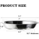 DEAYOU Cat Bowls Stainless Steel 7.7 Inch Metal Cat Food and Water Bowl 16 oz Simple Pet Bowl for Kitten Puppy Wide Flat Replacement Dog Bowl Raised Stand