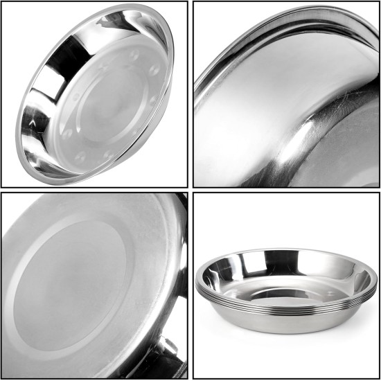 DEAYOU Cat Bowls Stainless Steel 7.7 Inch Metal Cat Food and Water Bowl 16 oz Simple Pet Bowl for Kitten Puppy Wide Flat Replacement Dog Bowl Raised Stand DEAYOU Cat Bowls Stainless Steel 7.7 Inch Metal Cat Food and Water Bowl 16 oz Simple Pet Bowl for Kitten Puppy Wide Flat Replacement Dog Bowl Raised Stand