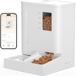 DUDUPET Automatic Cat Feeder and Water Dispenser 2-in-1, Automatic Cat Feeder 5L + Water Dispenser 4L for Cats (WiFi) DUDUPET Automatic Cat Feeder and Water Dispenser 2-in-1, Automatic Cat Feeder 5L + Water Dispenser 4L for Cats (WiFi)