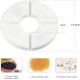 Dhohoo Cat Fountain Filter [Pack of 10], Drinking Fountain for Cat, Filter Cat Fountain, Replacement Filter Drinking Fountain for Cats and Dogs, Round, Drinking Fountain Filter for 2-2.5 L, White